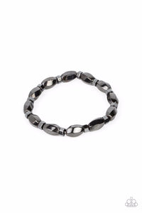 Magnetic Mantra-Black Urban Bracelet-Paparazzi Accessories