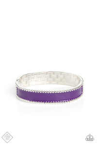 Vintage Vivace-Purple Hinge Bracelet-Paparazzi Accessories