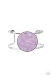 Colorful Cosmos-Purple Cuff Bracelet-Acrylic-Paparazzi Accessories