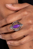 Fearless Fluorescence-Purple Ring-Paparazzi Accessories