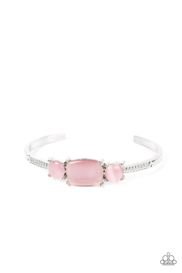 Tranquil Treasure-Pink Cuff Bracelet-Paparazzi Accessories