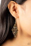 Celestial Comet-Brass Earring-Paparazzi Accessories