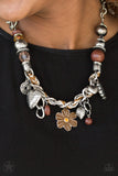 Charmed, I Am Sure-Brown Necklace-Paparazzi Accessories.