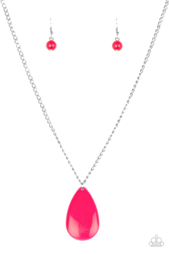 So Pop-YOU-lar-Pink Necklace-Paparazzi Accessories.