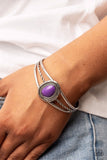 Ethereal Enthusiast - Purple Cuff Bracelet
