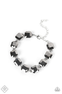 Mind-Blowing Bling - Silver Clasp Bracelet-Paparazzi Accessories