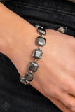 Mind-Blowing Bling - Silver Clasp Bracelet-Paparazzi Accessories