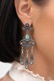Revered Rustic - Blue Earring-Paparazzi Accessories