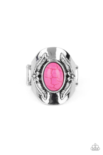 Santa Fe Sanctuary-Pink Ring-Paparazzi Accessories