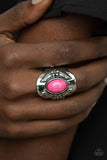 Santa Fe Sanctuary-Pink Ring-Paparazzi Accessories