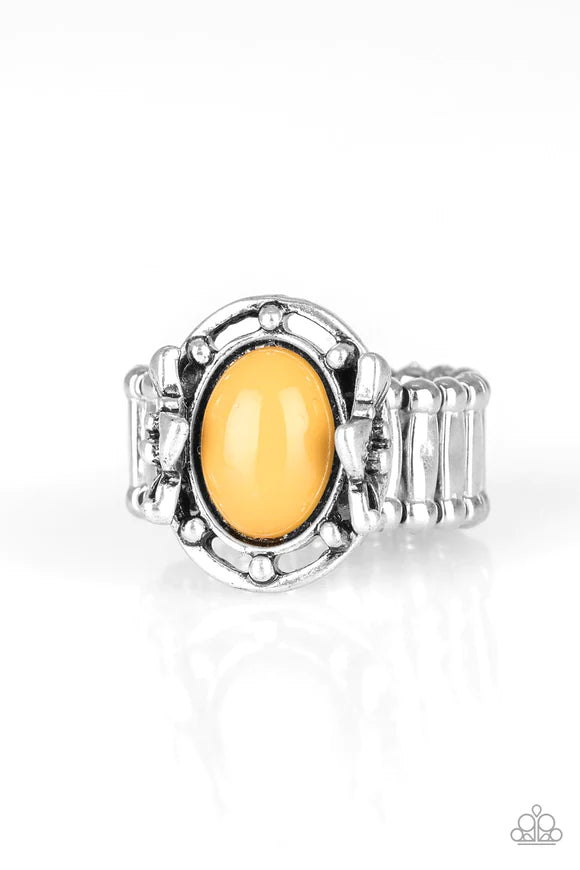 Color Me Confident-Yellow Ring-Paparazzi Accessories