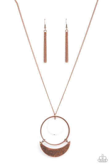 Moonlight Sailing-Copper Necklace-Paparazzi Accessories