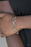 Dress The Part-Silver Clasp Bracelet-Paparazzi Accessories