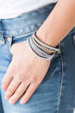 Fashion Fiend-Blue Wrap Bracelet-Paparazzi Accessories