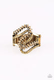 Make Waves-Brass Ring-Paparazzi Accessories