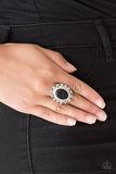 BAROQUE The Spell-Black Ring-Paparazzi Accessories