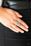 Make Waves-White Ring-Paparazzi Accessories