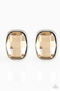 Incredibly Iconic-Brown Post Earring-Paparazzi Accessories