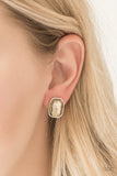 Incredibly Iconic-Brown Post Earring-Paparazzi Accessories