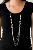 Vividly Vivid-Pink Necklace-Paparazzi Accessories