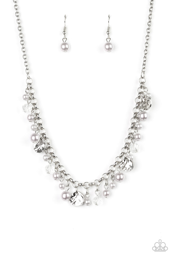 Coastal Cache-Silver Necklace-Paparazzi Accessories