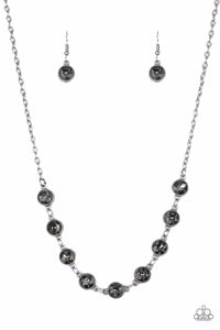 Starlit Socials-Silver Necklace-Paparazzi Accessories