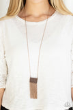 Totally Tassel-Copper Necklace-Paparazzi Accessories