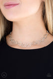 Metro Spunk-Silver Choker Necklace-Paparazzi Accessories