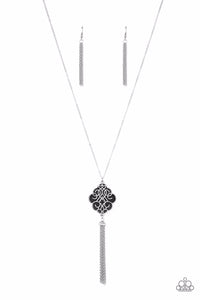 Malibu Mandala-Black Necklace-Paparazzi Accessories