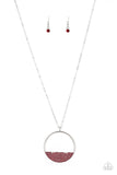 Bet Your Bottom Dollar-Red Necklace-Paparazzi Accessories