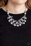 Seaside Soiree-Silver Necklace-Paparazzi Accessories