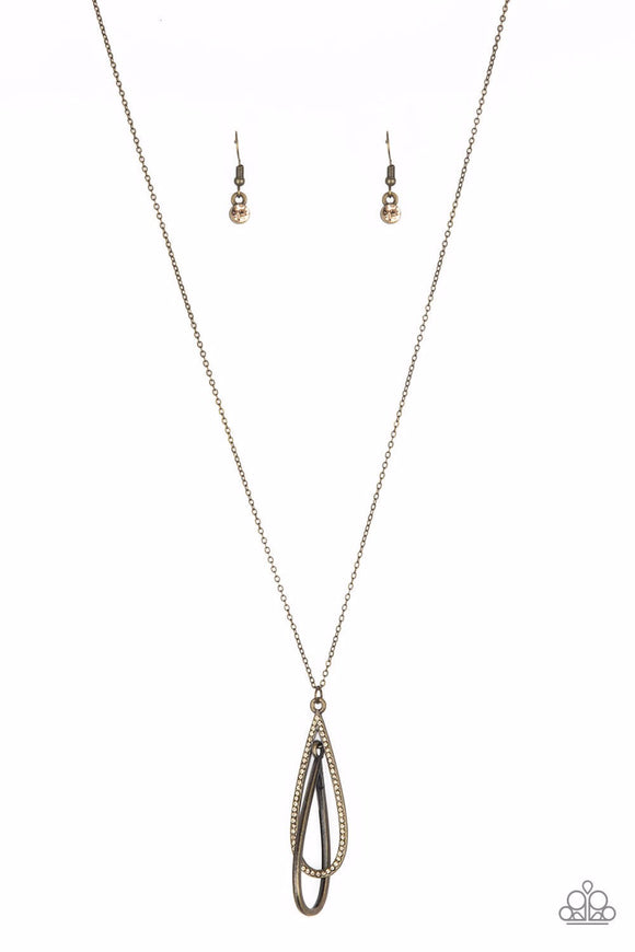 Step Into The Spotlight-Brass Necklace-Paparazzi Accessories