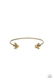A Bit Rich-Brass Cuff Bracelet-Paparazzi Accessories