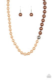 5th Avenue A-Lister-Brown Necklace-Paparazzi Accessories