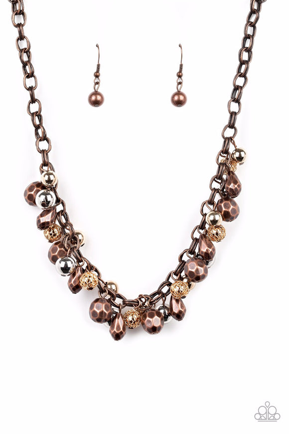 Building My Brand-Multi Necklace-Copper-Paparazzi Accessories