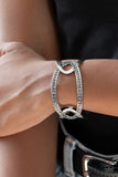 Never A Dull Moment-Silver Cuff Bracelet-Paparazzi Accessories