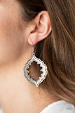Taj Mahal Majesty-Silver Earring-Paparazzi Accessories.