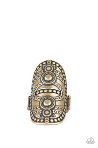Tiki Trail-Brass Ring-Paparazzi Accessories