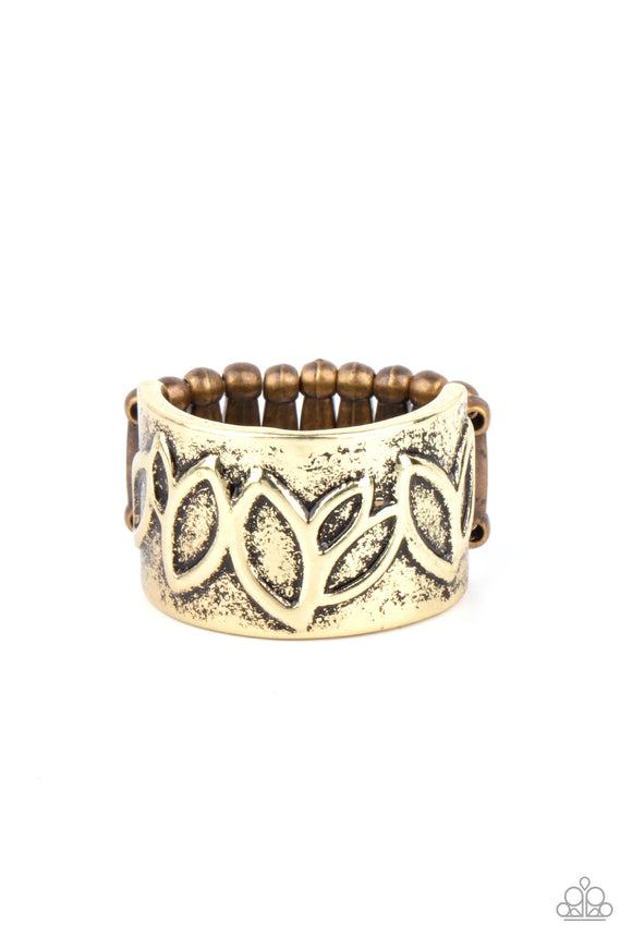 When You LEAF Expect It-Brass Ring-Paparazzi Accessories