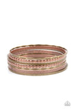 How Do You Stack Up?-Multi Bangle Bracelet-Copper-Brass-Paparazzi Accessories