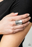 High Stakes Gleam-Silver Ring-Paparazzi Accessories