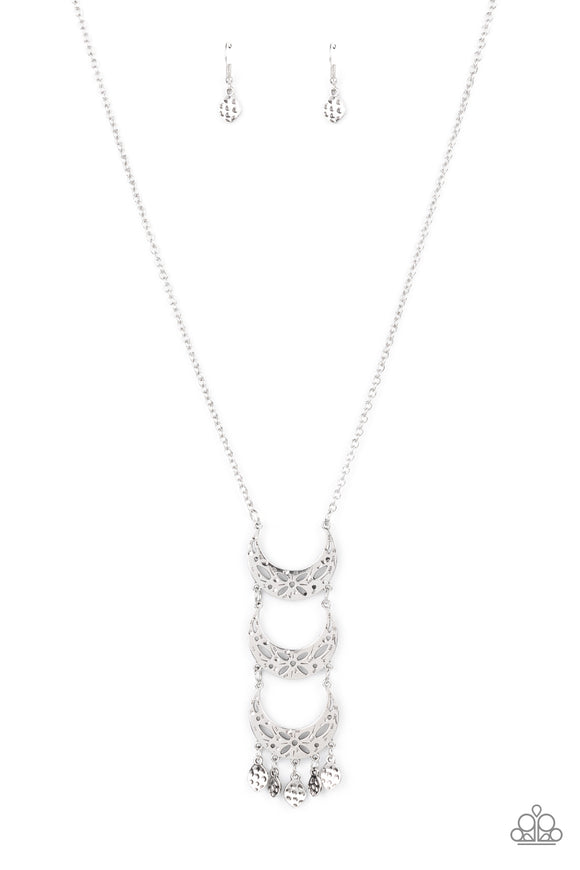 Half-Moon Child-Silver Necklace-Paparazzi Accessories