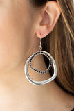 Spinning With Sass-Black Earring-Paparazzi Accessories