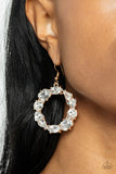 GLOWING in Circles-Gold Earring-Paparazzi Accessories