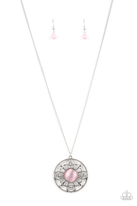 Celestial Compass-Pink Necklace-Paparazzi Accessories
