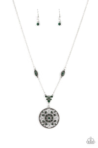 TIMELESS Traveler-Green Necklace-Paparazzi Accessories