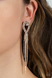 Luxury Lasso-Gold Post Earring-Paparazzi Accessories