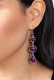 Fashion Frolic-Purple Earring-Paparazzi Accessories