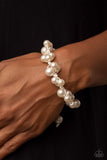 Vintage Versatility-White Bracelet-Paparazzi Accessories