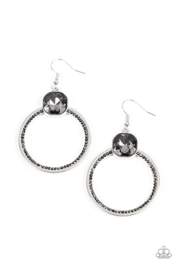Cheers to Happily Ever After-Silver Earring-Paparazzi Accessories
